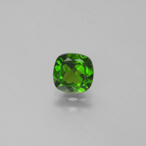 Diopsídio de cromo verde natural 1,06ct, almofada cortada, VS