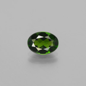 diopsídio de cromo Verde Natural 1.17ct, oval, VVS