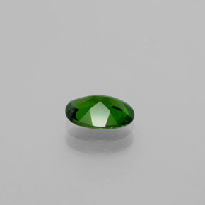 Diopsídio de cromo verde natural 1,02ct, corte oval, VVS