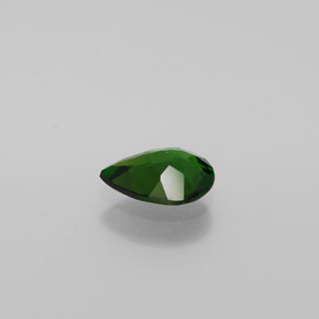 Diopsídio de cromo verde natural 0,89ct, formato de pêra, VVS-VS