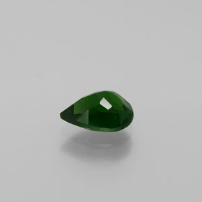 Diopsídio de cromo verde natural 1,13ct, formato de pêra, VS