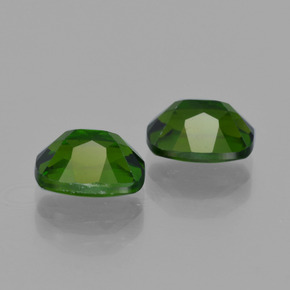 Pedras preciosas de diopsídio de cromo verde natural de  ct, almofada cortada, VVS-VS