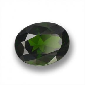 Diopsídio de cromo verde natural 2,09ct, corte oval, VS
