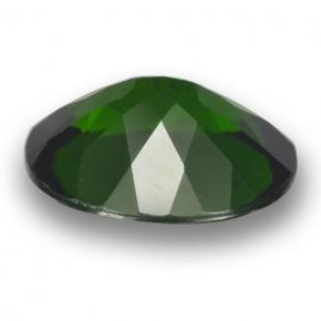 Diopsídio de cromo verde natural 3,60ct, corte oval, VS