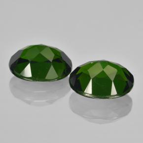 Pedras preciosas de diopsídio de cromo verde natural de  ct, corte oval, VS
