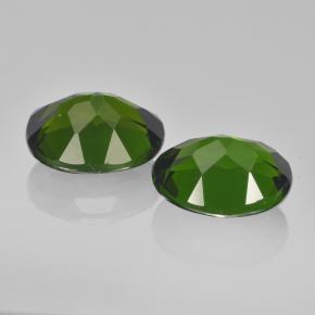 Pedras preciosas de diopsídio de cromo verde natural de  ct, corte oval, VVS-VS