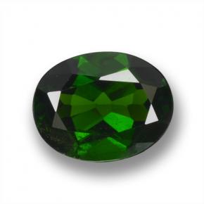 Diopsídio de cromo verde natural 2,03ct, corte oval, VS