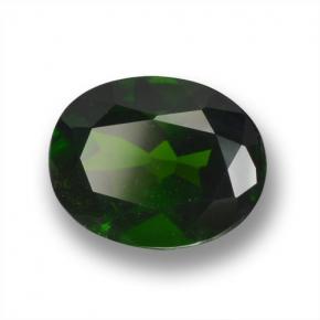 Diopsídio de cromo verde natural 2,03ct, corte oval, VS