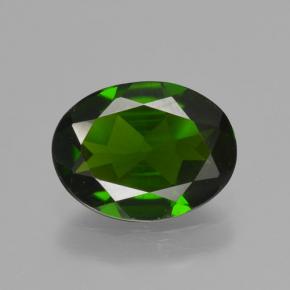 Diopsídio de Cromo Verde Natural 1.12ct, Corte Oval, VS