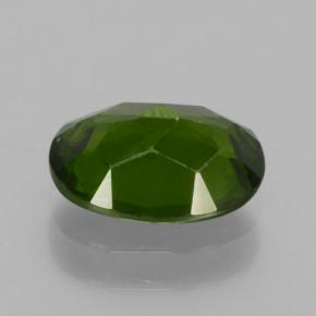 Diopsídio de cromo verde natural 1,30ct, corte oval, VS-SI