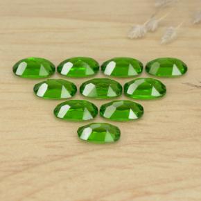 Pedras preciosas de diopsídio de cromo verde natural de 2,50 ct, corte oval, VS