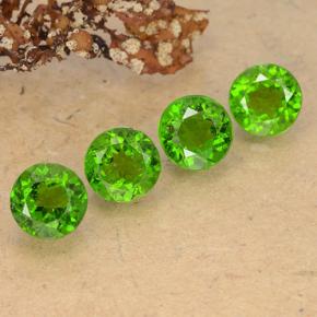 Pedras preciosas de diopsídio de cromo verde natural de 2,32 ct, corte redondo, VS