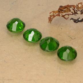 Pedras preciosas de diopsídio de cromo verde natural de 2,21 ct, corte redondo, VS