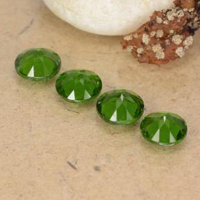 Pedras preciosas de diopsídio de cromo verde natural de 2,09 ct, corte redondo, VS