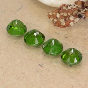 Pedras preciosas de diopsídio de cromo verde natural de 2,62 ct, corte redondo, VS