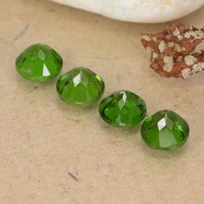 Pedras preciosas de diopsídio de cromo verde natural de 2,56 ct, corte redondo, VS