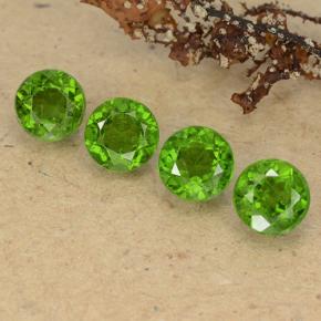 Pedras preciosas de diopsídio de cromo verde natural de 2,31 ct, corte redondo, VS