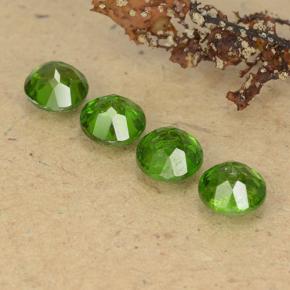 Pedras preciosas de diopsídio de cromo verde natural de 2,31 ct, corte redondo, VS