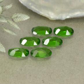 Pedras preciosas de diopsídio de cromo verde natural de 1,42 ct, corte oval, VS-SI