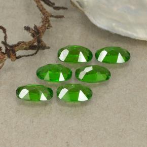 Pedras preciosas de diopsídio de cromo verde natural de 1,48 ct, corte oval, VS-SI