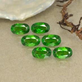 Pedras preciosas de diopsídio de cromo verde natural de 1,63 ct, corte oval, VS-SI
