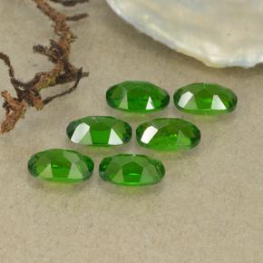 Pedras preciosas de diopsídio de cromo verde natural de 1,63 ct, corte oval, VS-SI