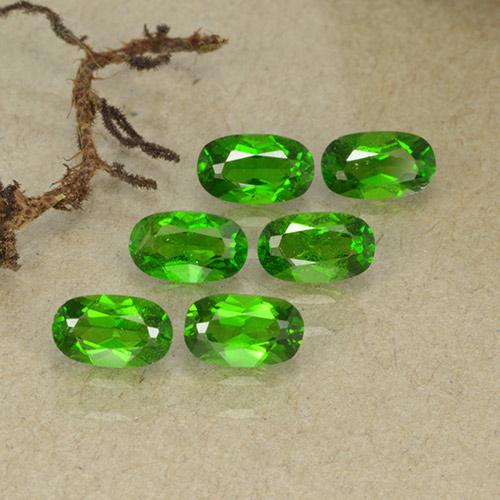 Pedras preciosas de diopsídio de cromo verde natural de 1,67 ct, corte oval, VS-SI