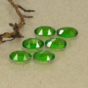 Pedras preciosas de diopsídio de cromo verde natural de 1,54 ct, corte oval, VS-SI
