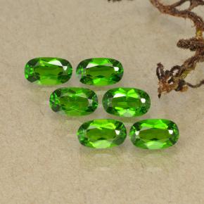 Pedras preciosas de diopsídio de cromo verde natural de 1,69 ct, corte oval, VS-SI