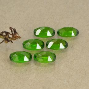 Pedras preciosas de diopsídio de cromo verde natural de 1,69 ct, corte oval, VS-SI