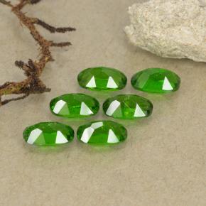 Pedras preciosas de Diopsídio de Cromo Verde floresta natural de 1.63 ct, Corte Oval, VS-SI