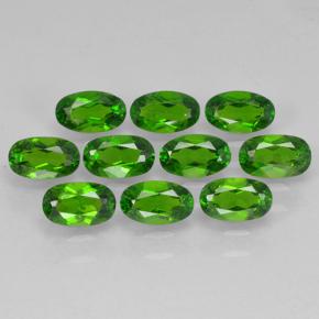 Pedras preciosas de Diopsídio de Cromo Verde médio natural de 2.66 ct, Corte Oval, VS