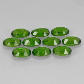 Pedras preciosas de Diopsídio de Cromo Verde médio natural de 2.66 ct, Corte Oval, VS