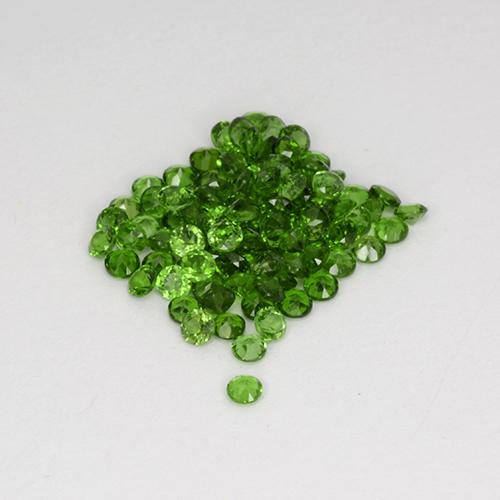 Pedras preciosas de diopsídio de cromo verde natural de 2,55 ct, corte redondo, VS