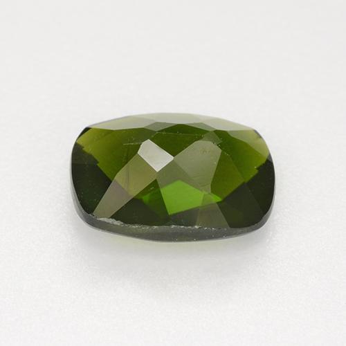Diopsídio de cromo verde natural 1,41ct, almofada cortada, VVS-VS