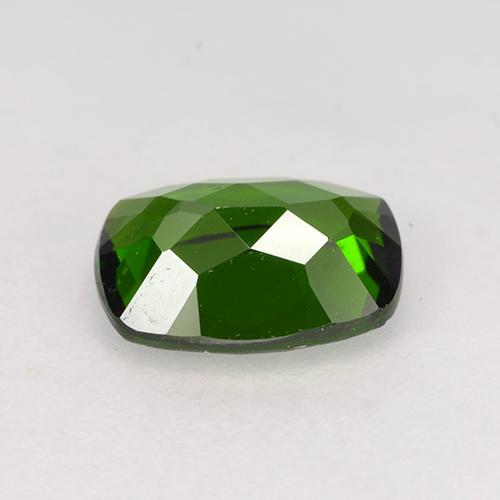 Diopsídio de cromo verde natural 1,32ct, almofada cortada, VVS-VS