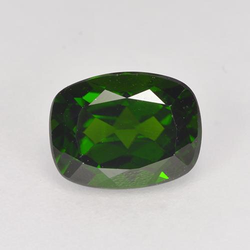 Diopsídio de cromo verde natural 1,70ct, almofada cortada, VVS-VS