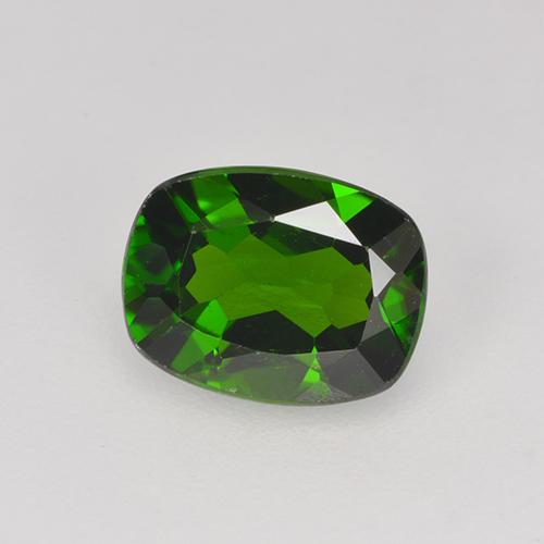 Diopsídio de Cromo Verde médio-escuro Natural 1.22ct, Almofada cortada, VS