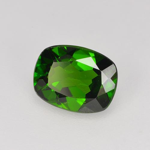 Diopsídio de Cromo Verde médio-escuro Natural 1.22ct, Almofada cortada, VS