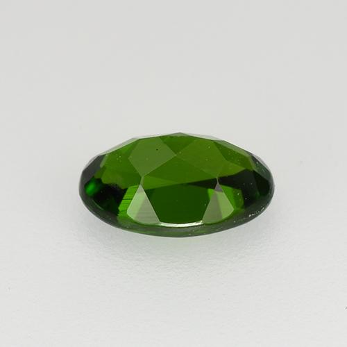 Diopsídio de cromo verde natural 0,69ct, corte oval, VS