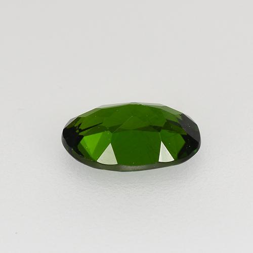 Diopsídio de cromo verde natural 0,58ct, corte oval, VS