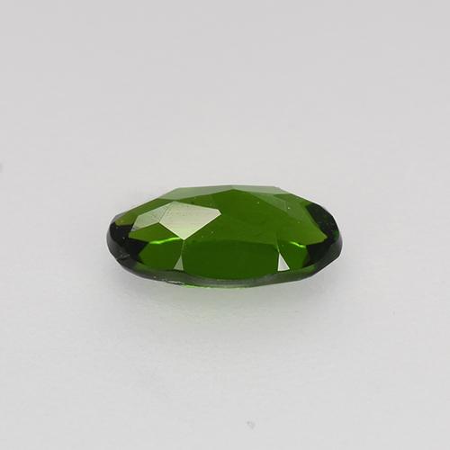 Diopsídio de cromo verde natural 0,54ct, corte oval, VVS-VS