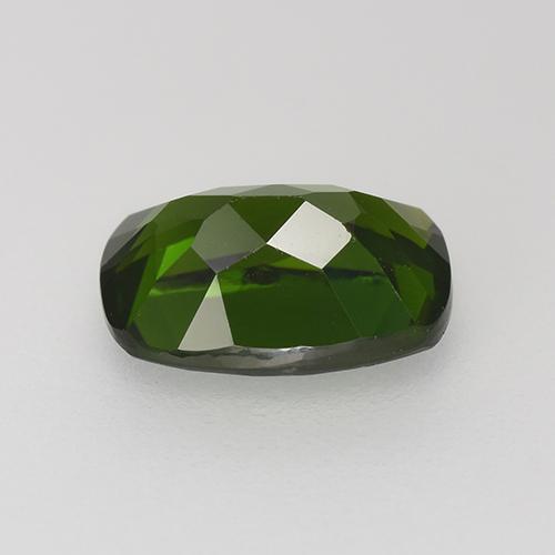 Diopsídio de cromo verde natural 1,43ct, almofada cortada, VS