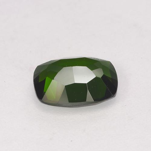 Diopsídio de cromo verde natural 1,44ct, almofada cortada, VVS-VS