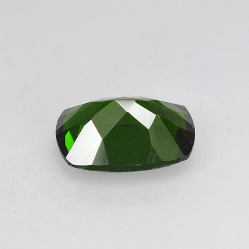 Diopsídio de cromo verde natural 1,36ct, almofada cortada, VS