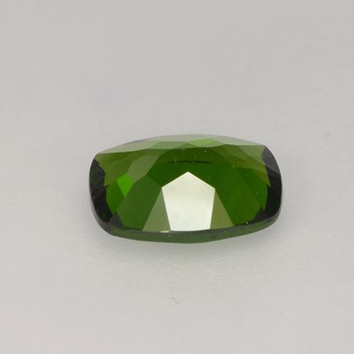 Diopsídio de Cromo Verde Terroso Natural 1.34ct, Almofada cortada, VS
