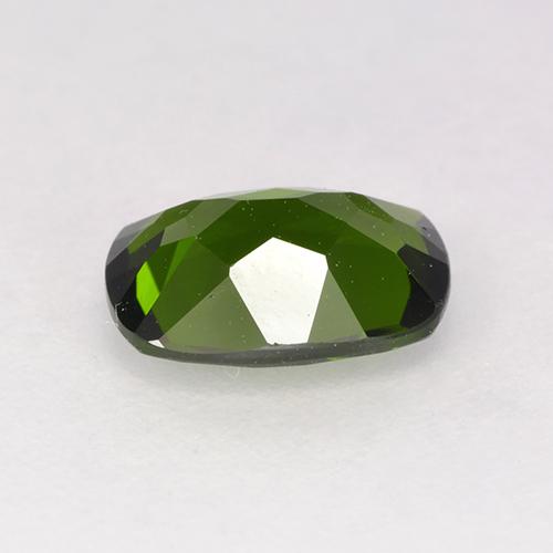 Diopsídio de cromo verde natural 1,30ct, almofada cortada, VVS-VS