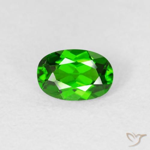 0.53ct Natural Verde médio diopsídio de cromo, oval, VS