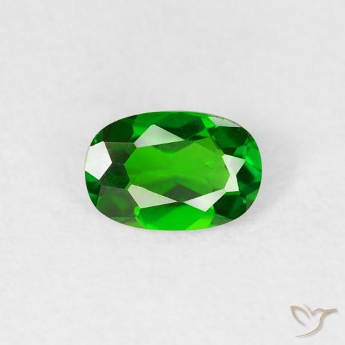 0.50ct Natural Floresta Verde Brilhante diopsídio de cromo, oval, VS