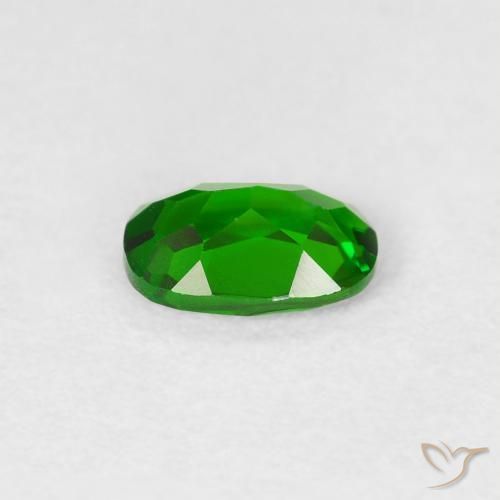 diopsídio de cromo Floresta Verde Brilhante Natural 0.50ct, oval, VS